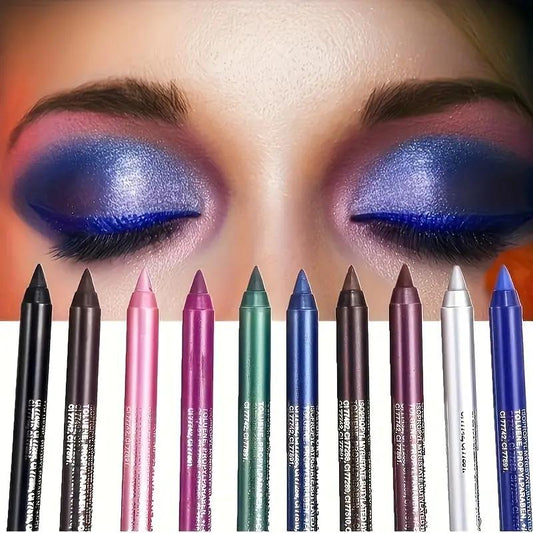 💜2025 New Beauty Favorite💕10 Colored Eyeliner Gel Pens