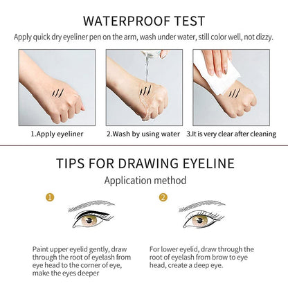 💜2025 New Beauty Favorite💕10 Colored Eyeliner Gel Pens