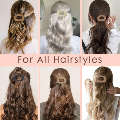 🎁Casual Versatile Solid Colour Lay Flat Hair Clip