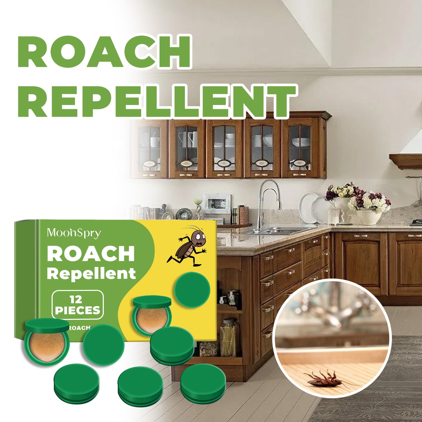 💚🔥Cockroach Killer Powder Gel (Pack of 12PCS)