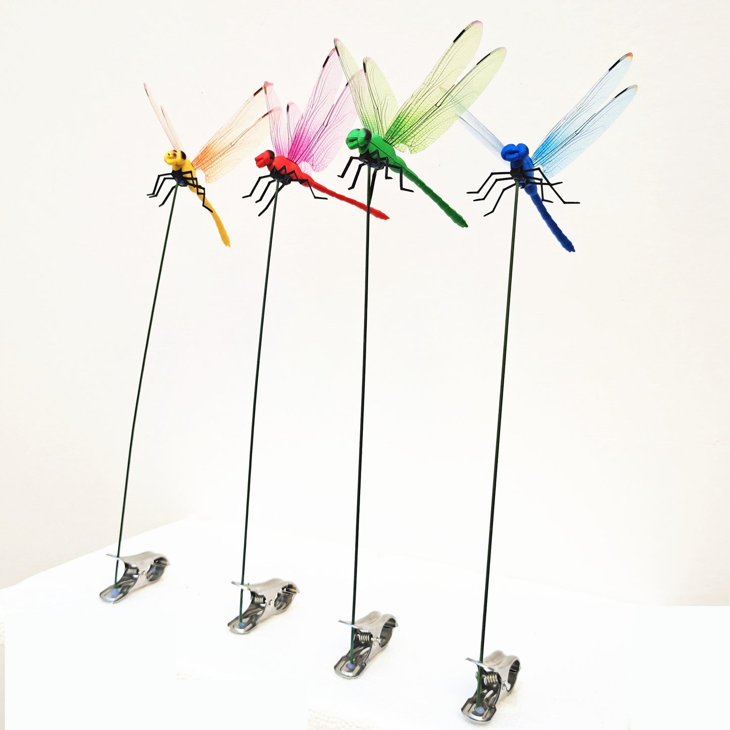 🔥4 PCS Outdoor Fake Dragonfly Rod Clip🐎🌺 for Garden
