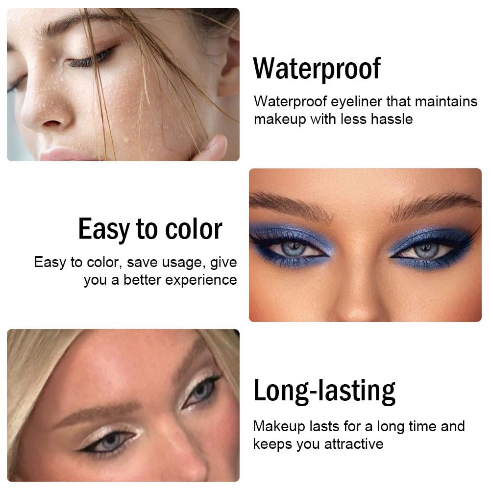 💜2025 New Beauty Favorite💕10 Colored Eyeliner Gel Pens