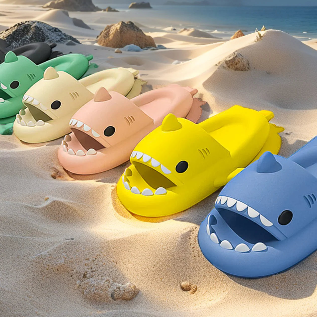 Shark Slides Cloud Slippers