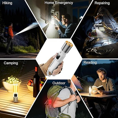 LED Rechargeable Flashlight with Ambient Lamp