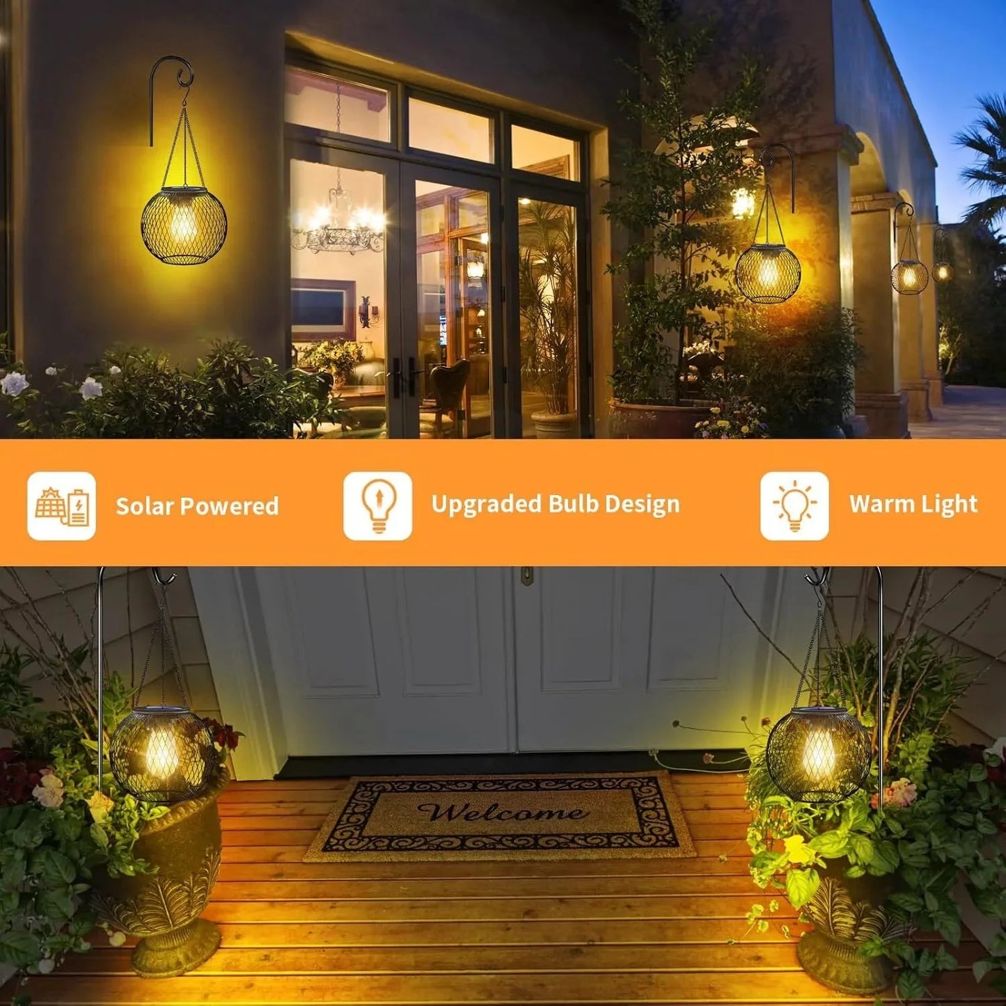 💡Upgraded Waterproof💧 Outdoor Solar Lantern🏮