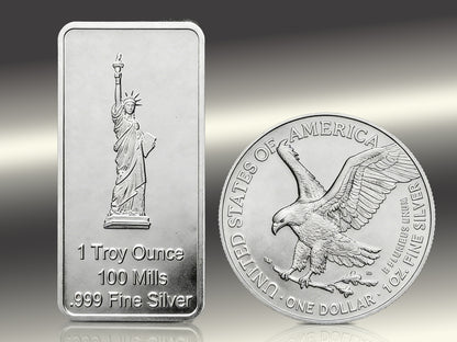 American Liberty & Eagle Silver Set🦅