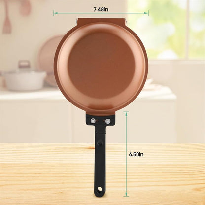 🍳✨ DOUBLE-SIDED NON-STICK PAN ⭐ Cook Easily👨