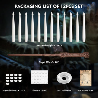 Halloween Floating Candles + Magic Wand