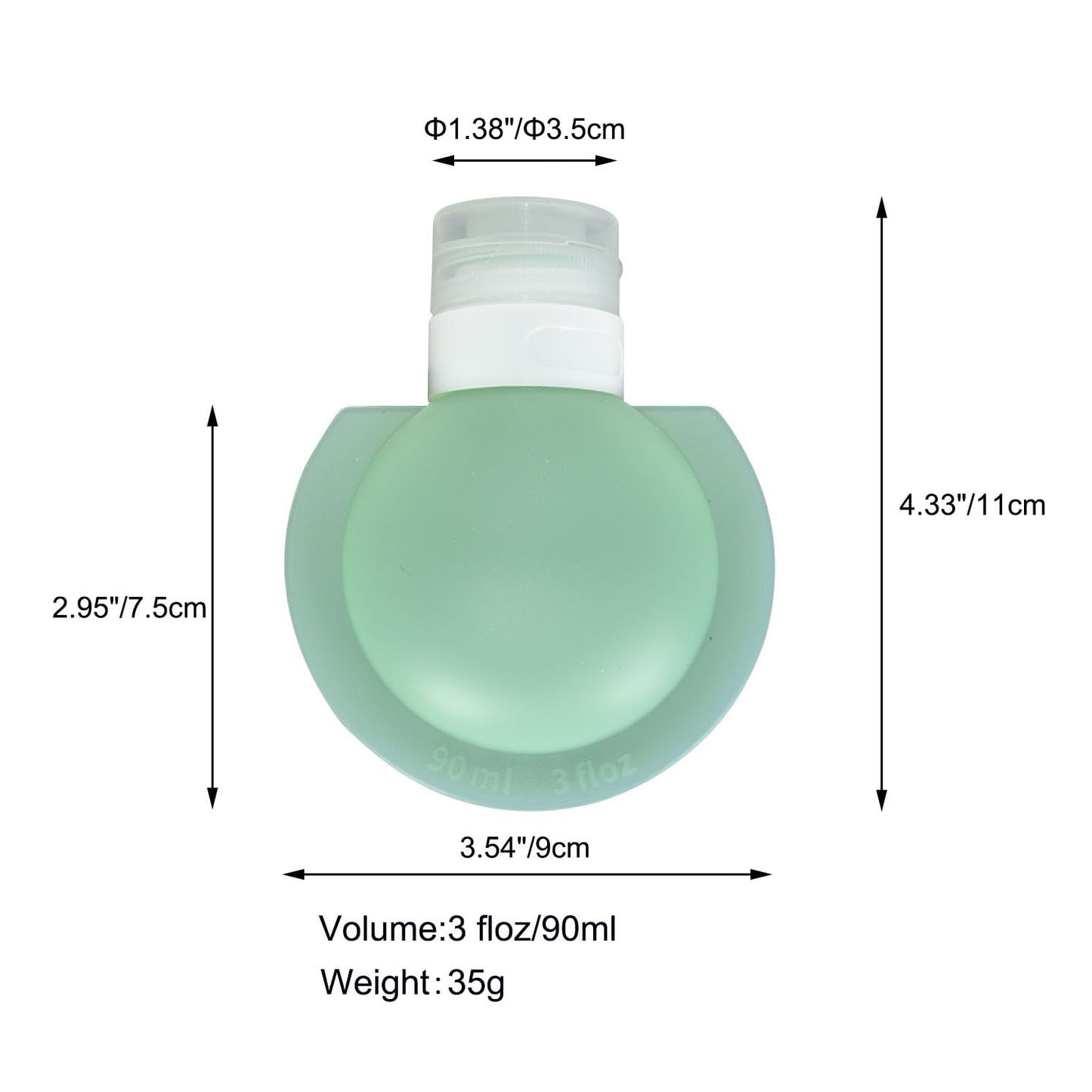 Travel Bottle Set(3PCS), 3.4 fl oz (90 ml)