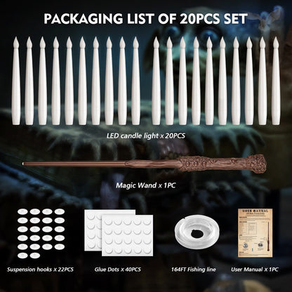 Halloween Floating Candles + Magic Wand