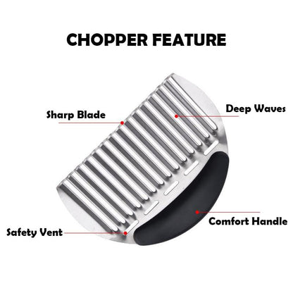 Heavy Duty Stainless Steel Large Crinkle Cutter