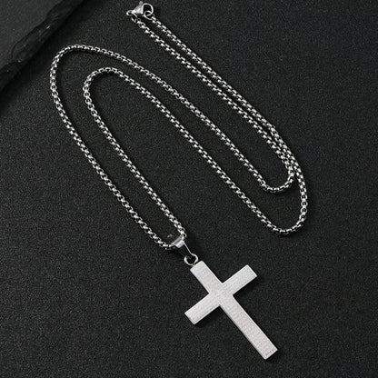 🙏"Lord's Prayer" Necklace with Scribbled Cross🕊️