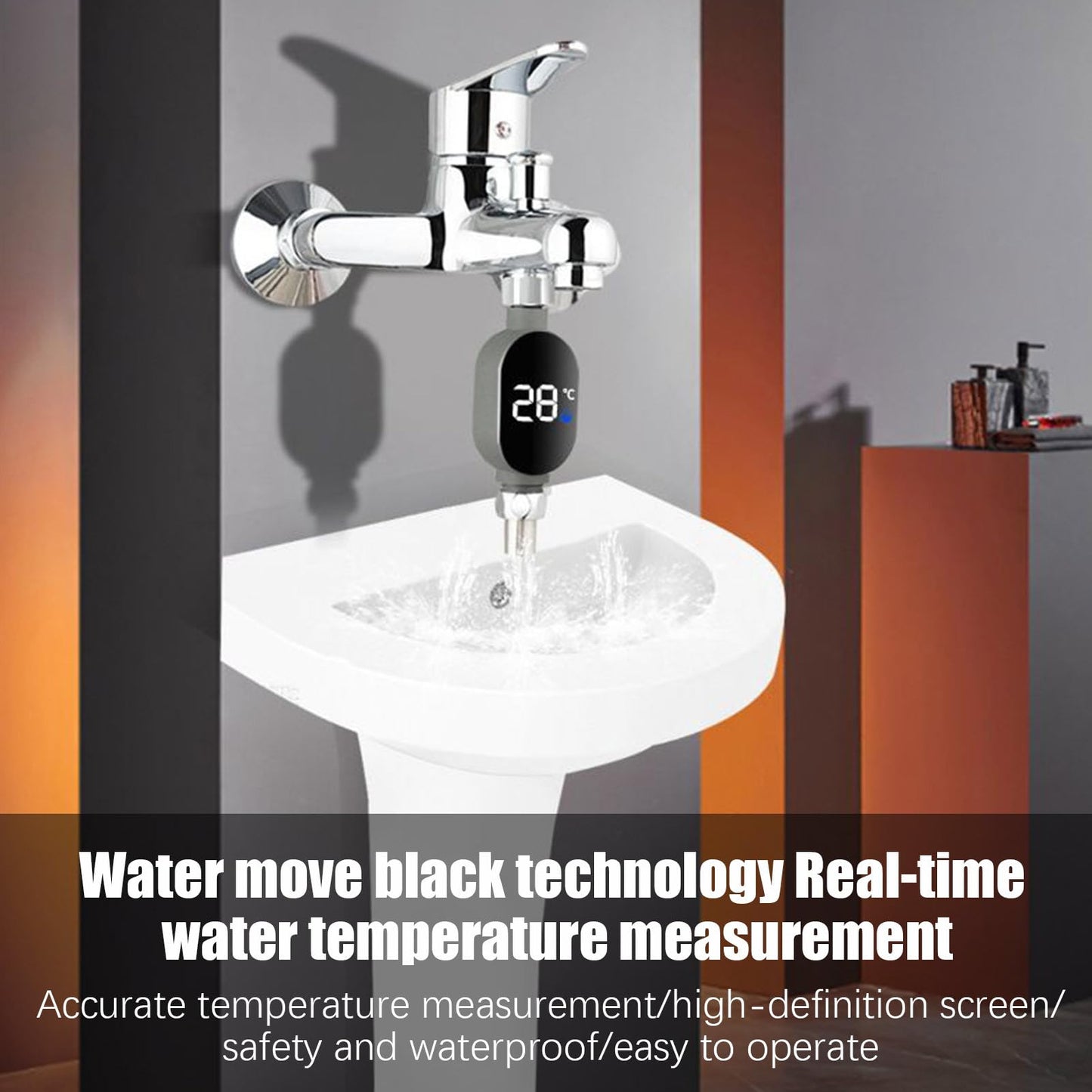 Waterproof LED Shower Thermometer🌡