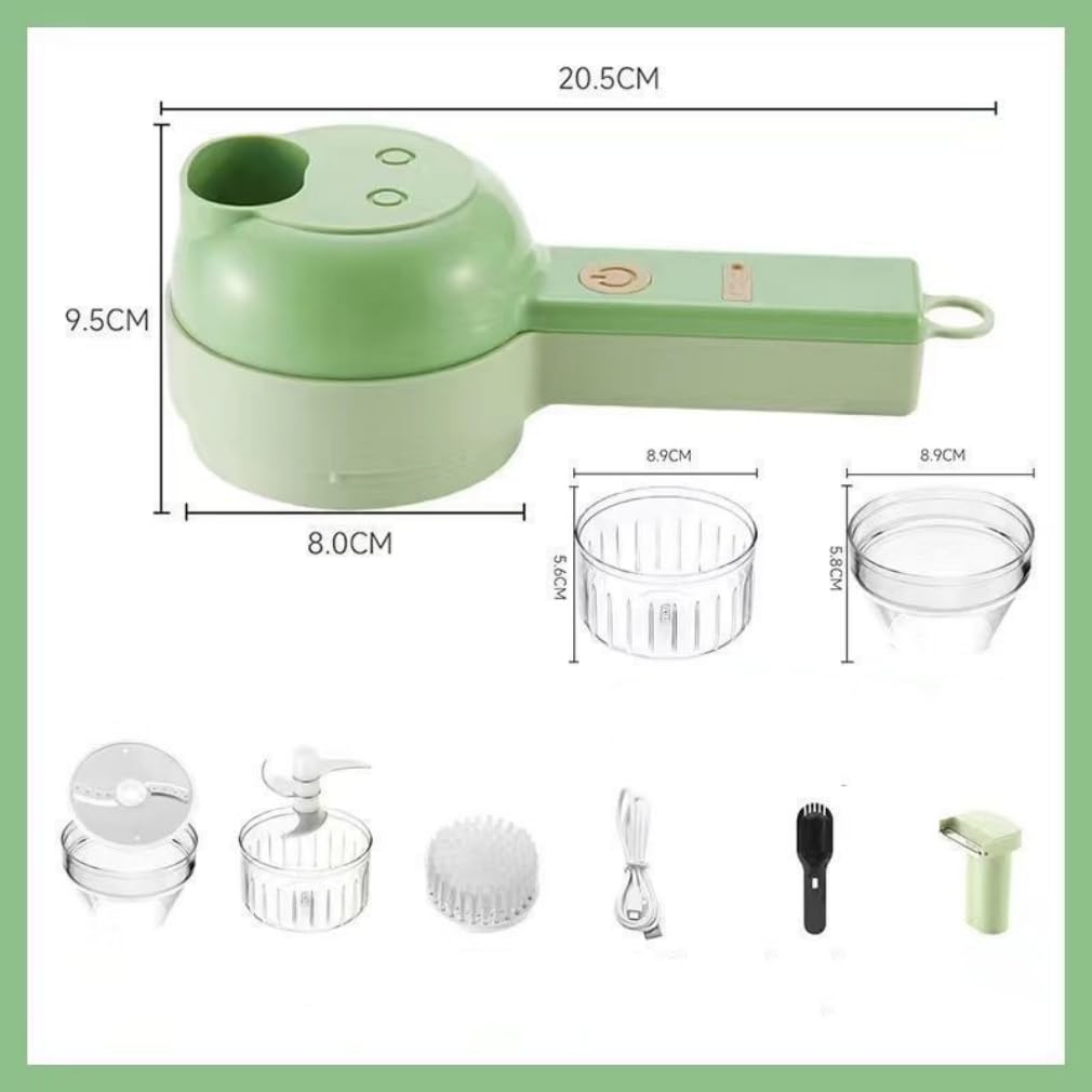 4 in 1 Portable Electric Vegetable Cutter Set