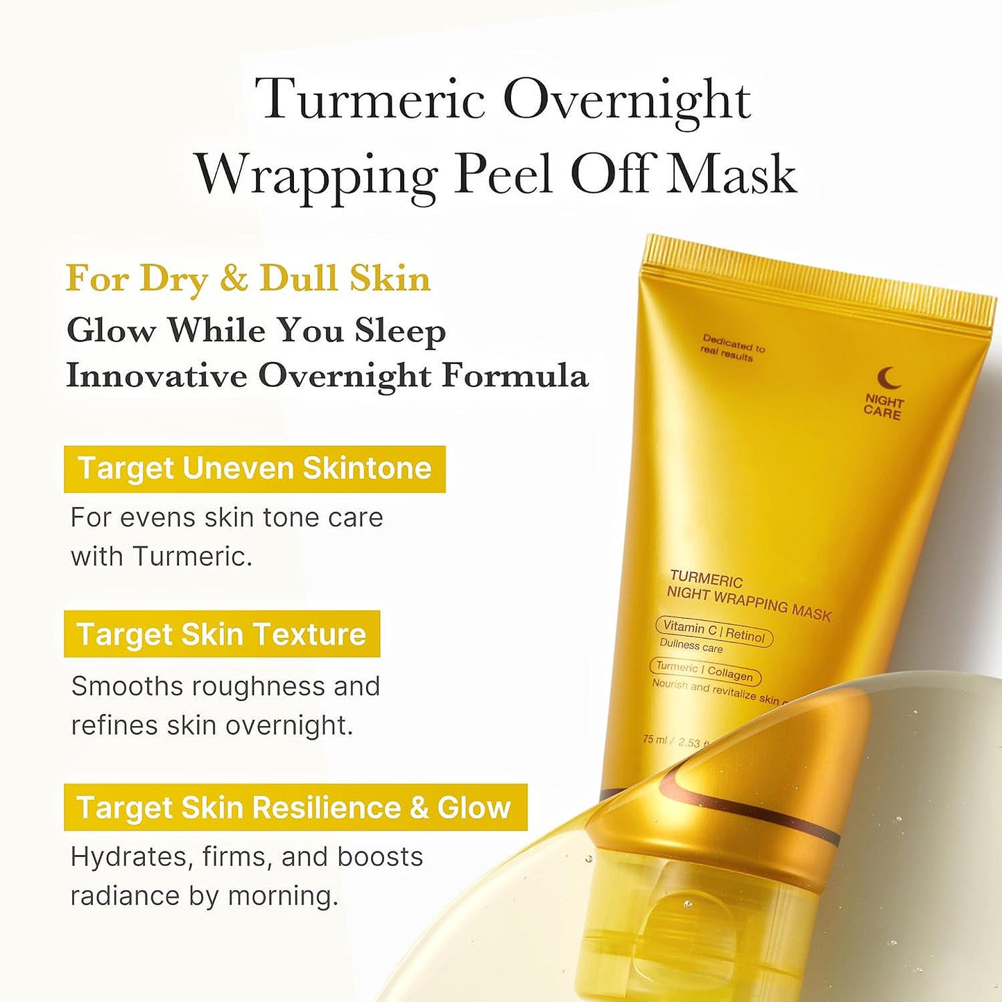"Bye-Bye Dullness! Kojic Acid Overnight Mask!"