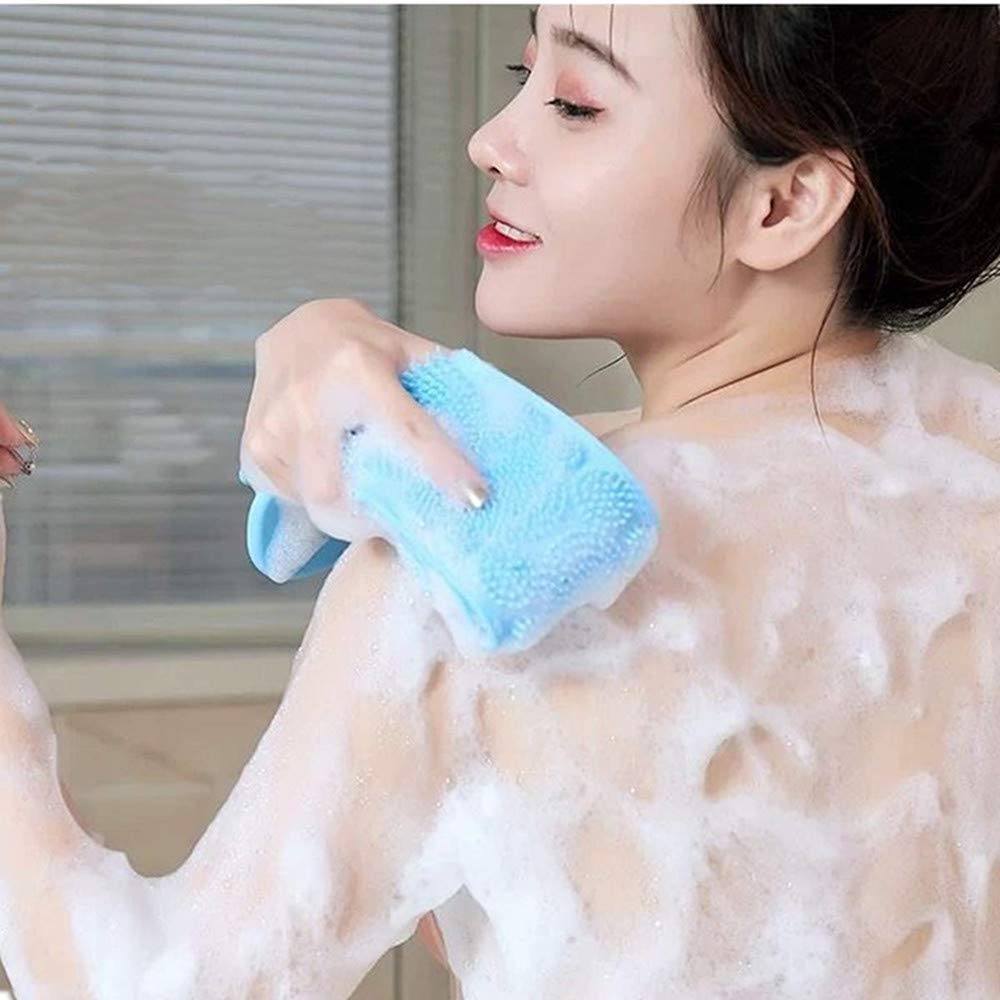 2PCS Exfoliating Back Bath Brush - Massages and Cleanses the Body