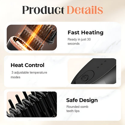 Mini Hair Straightener Brush