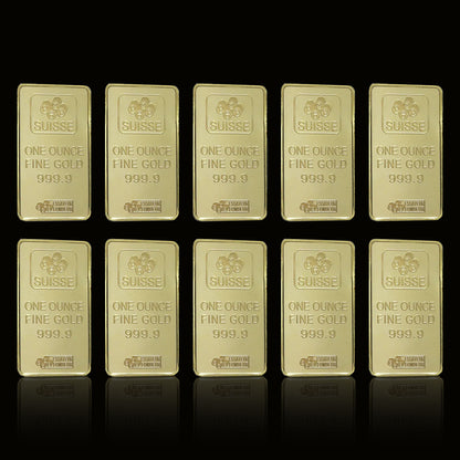 Suisse Queen Fortuna Gold Bar 24KT- 1 OUNCE