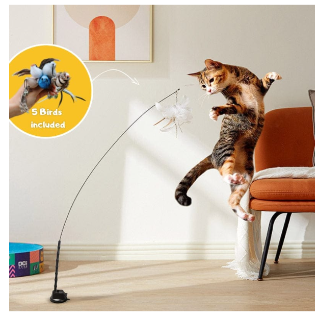 Interactive Bird Simulation Cat Toy Set