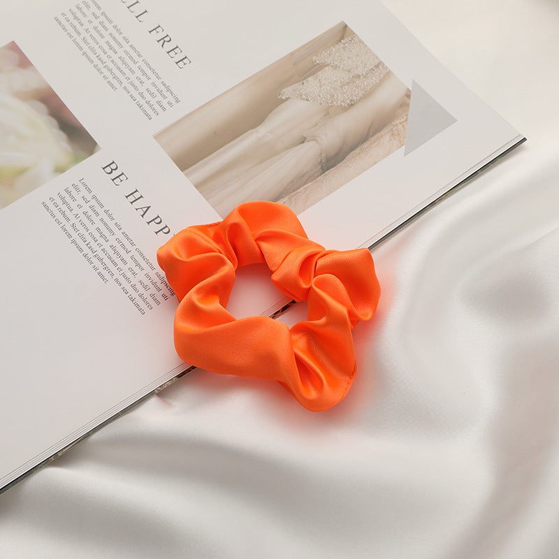 Silk Feeling Scrunchies Hairbands Hair Ties
