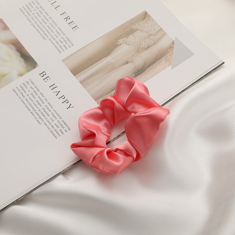 Silk Feeling Scrunchies Hairbands Hair Ties