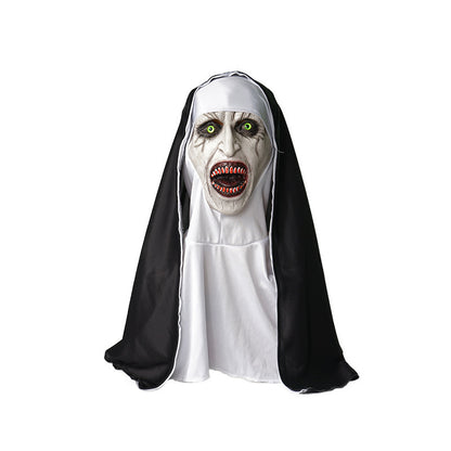 Frightening Nun Costume Mask