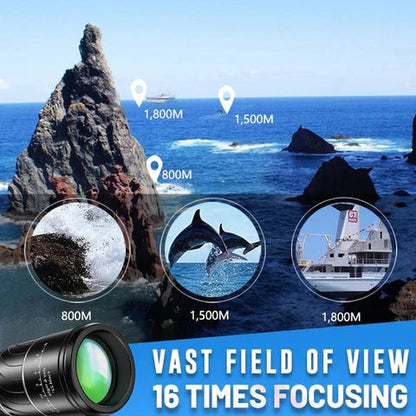 16X52 Monocular Bifocal Optical Zoom Telescope🔭