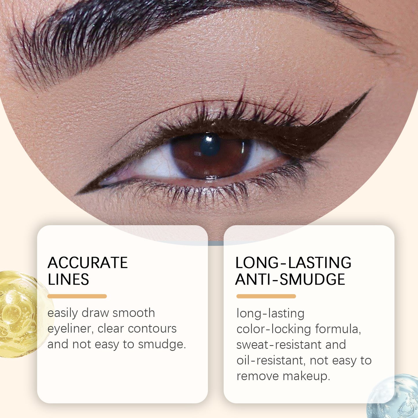 🔥Last Day 🤎🖤24HR Waterproof Eyeliner🖊-- High Color Rendering