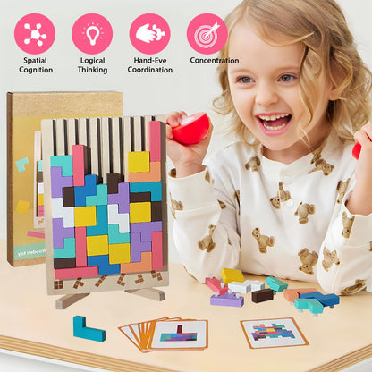 Wooden Stacking Game - Promotes Logic🧠