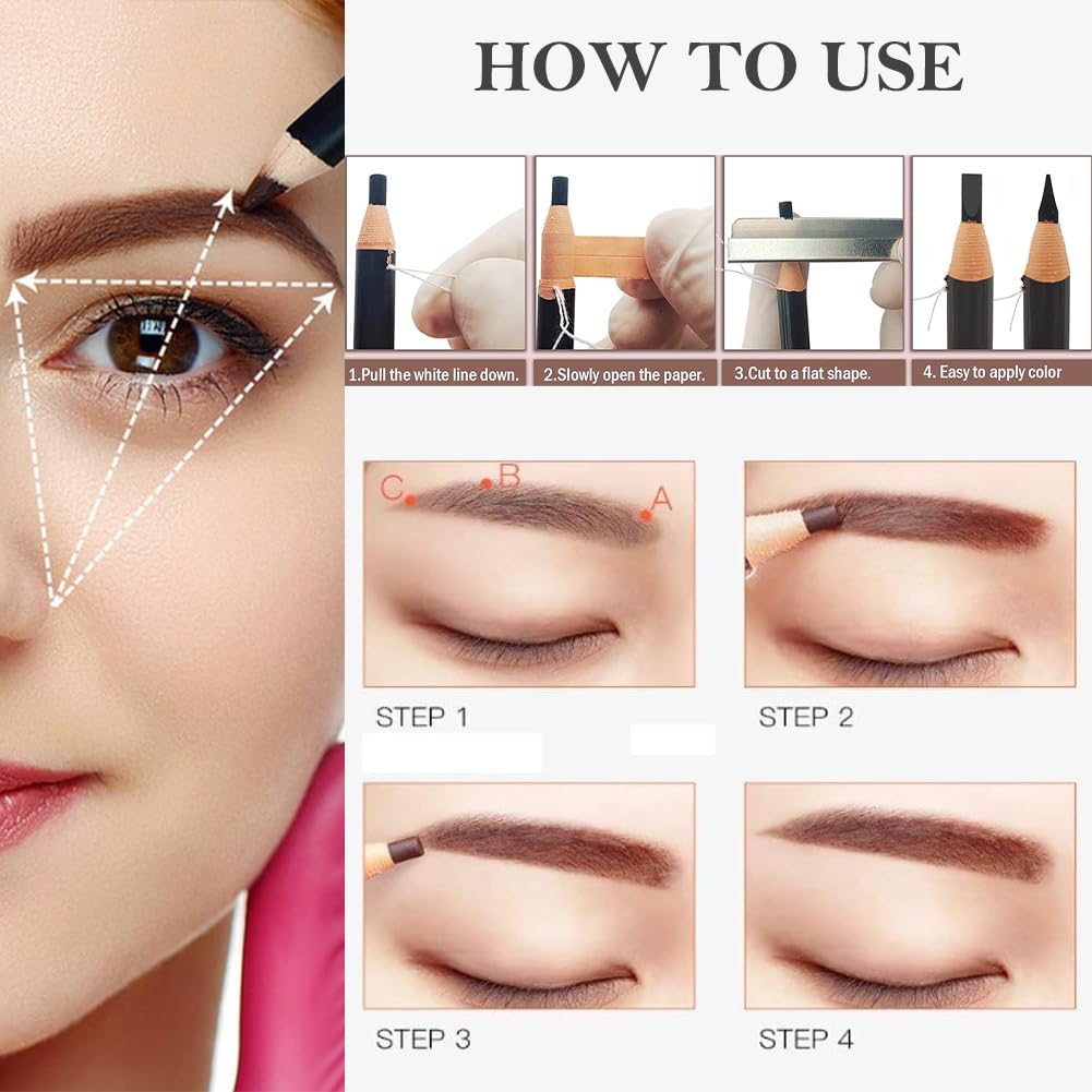 💧Waterproof Eyebrow Pencil 5 Pieces