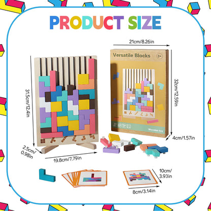 Wooden Stacking Game - Promotes Logic🧠