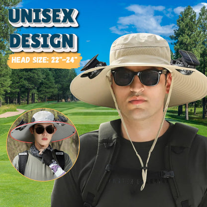 ❄️New Upgraded Spray Fan⚡2025 New Ultra-Light Solar Air Conditioner Fan Sun Hat🌞