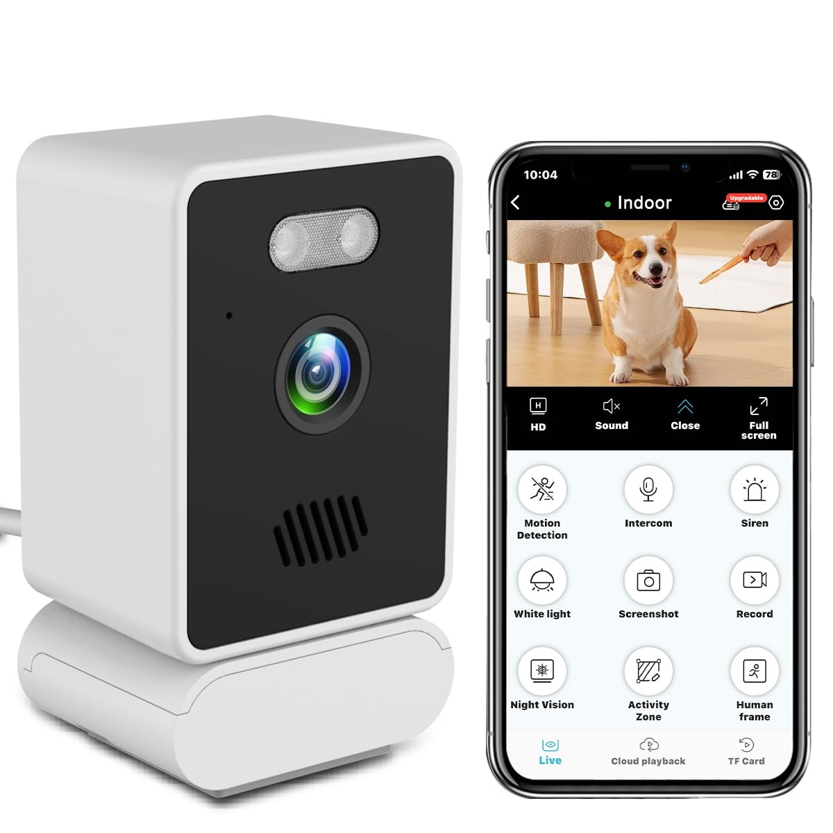 🔥Last Day 49% OFF🔥2MP 2K Window Camera📷, 2.4GHz & 5GHz WiFi Indoor Cameras for Home Security 👶🐕
