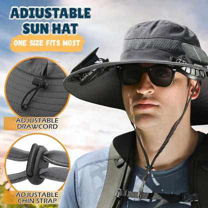 ❄️New Upgraded Spray Fan⚡2025 New Ultra-Light Solar Air Conditioner Fan Sun Hat🌞