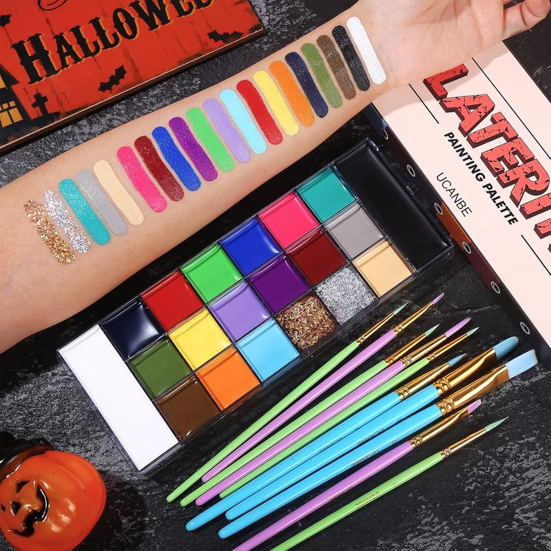 Face and Body Oil Paint Palette - Halloween Makeup Kit