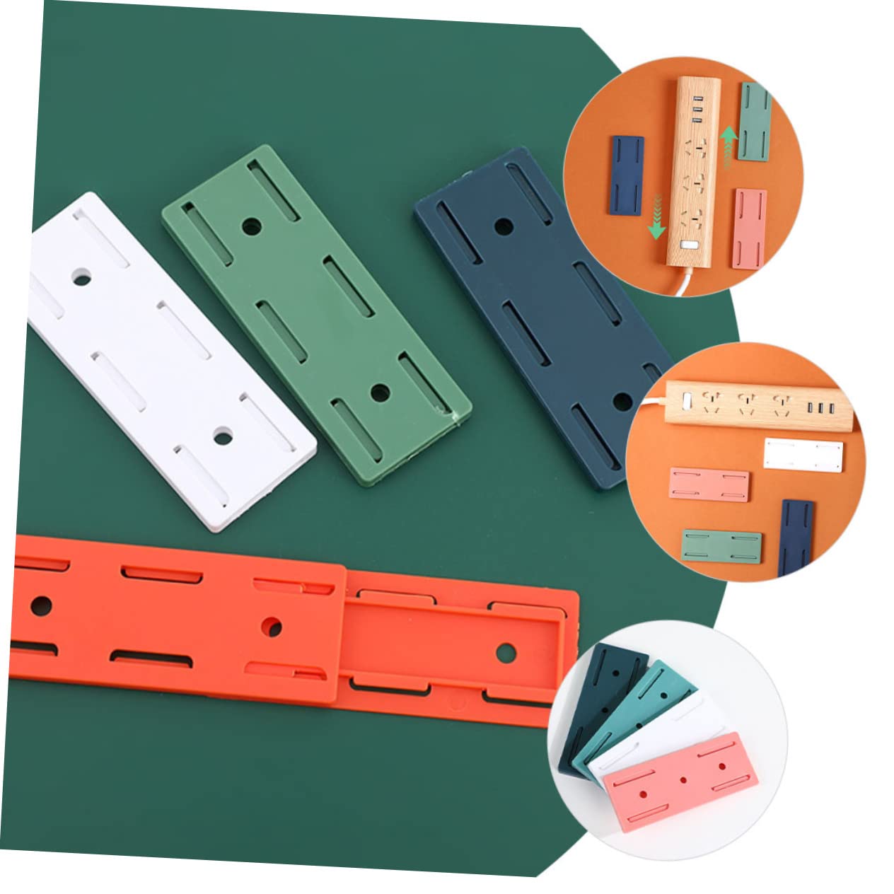 ✨4PCS Self Adhesive Power Strip Holder