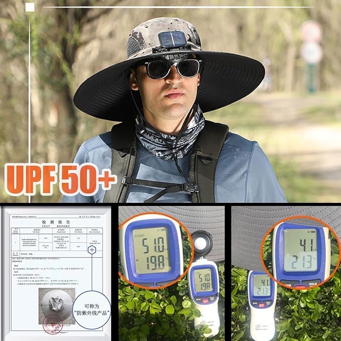 ❄️New Upgraded Spray Fan⚡2025 New Ultra-Light Solar Air Conditioner Fan Sun Hat🌞