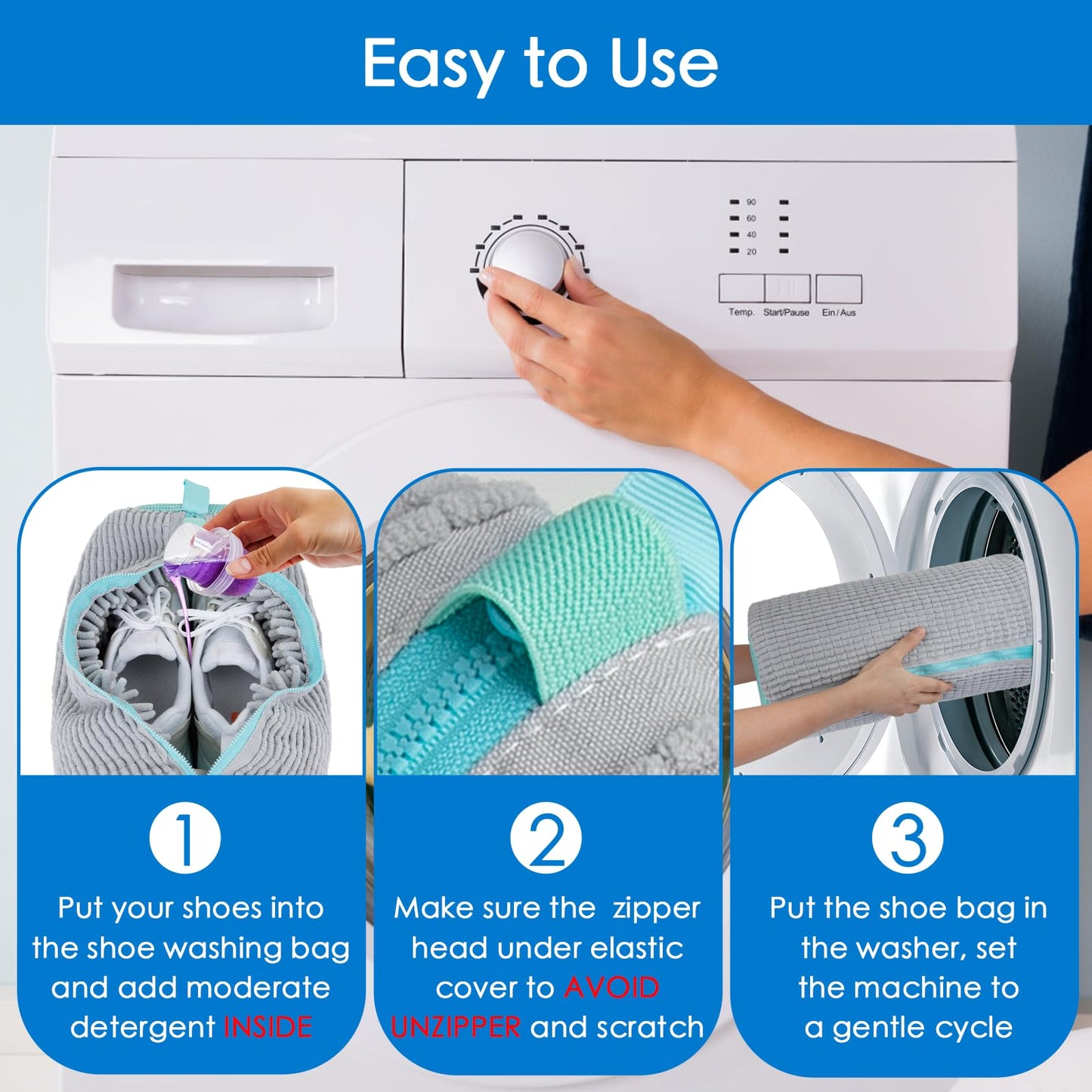 Shoe Washing Machine Bag