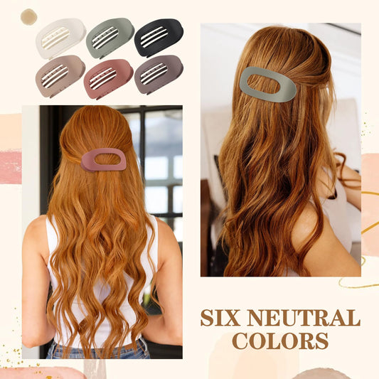 🎁Casual Versatile Solid Colour Lay Flat Hair Clip