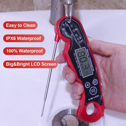 ⏰Final 3-hour Preferential Deal✨Meat Thermometer - Digital Instant Read, Waterproof for Cooking & Baking