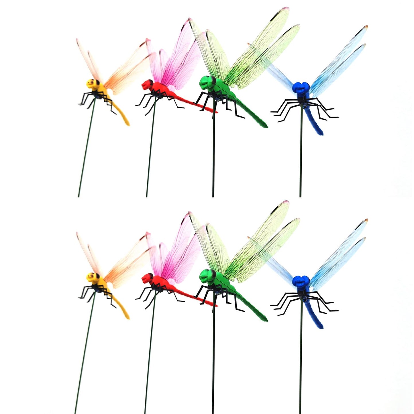 🔥4 PCS Outdoor Fake Dragonfly Rod Clip🐎🌺 for Garden
