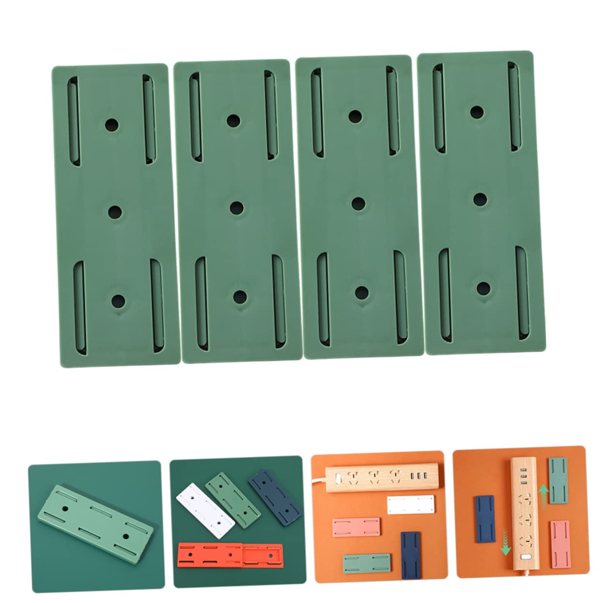 ✨4PCS Self Adhesive Power Strip Holder