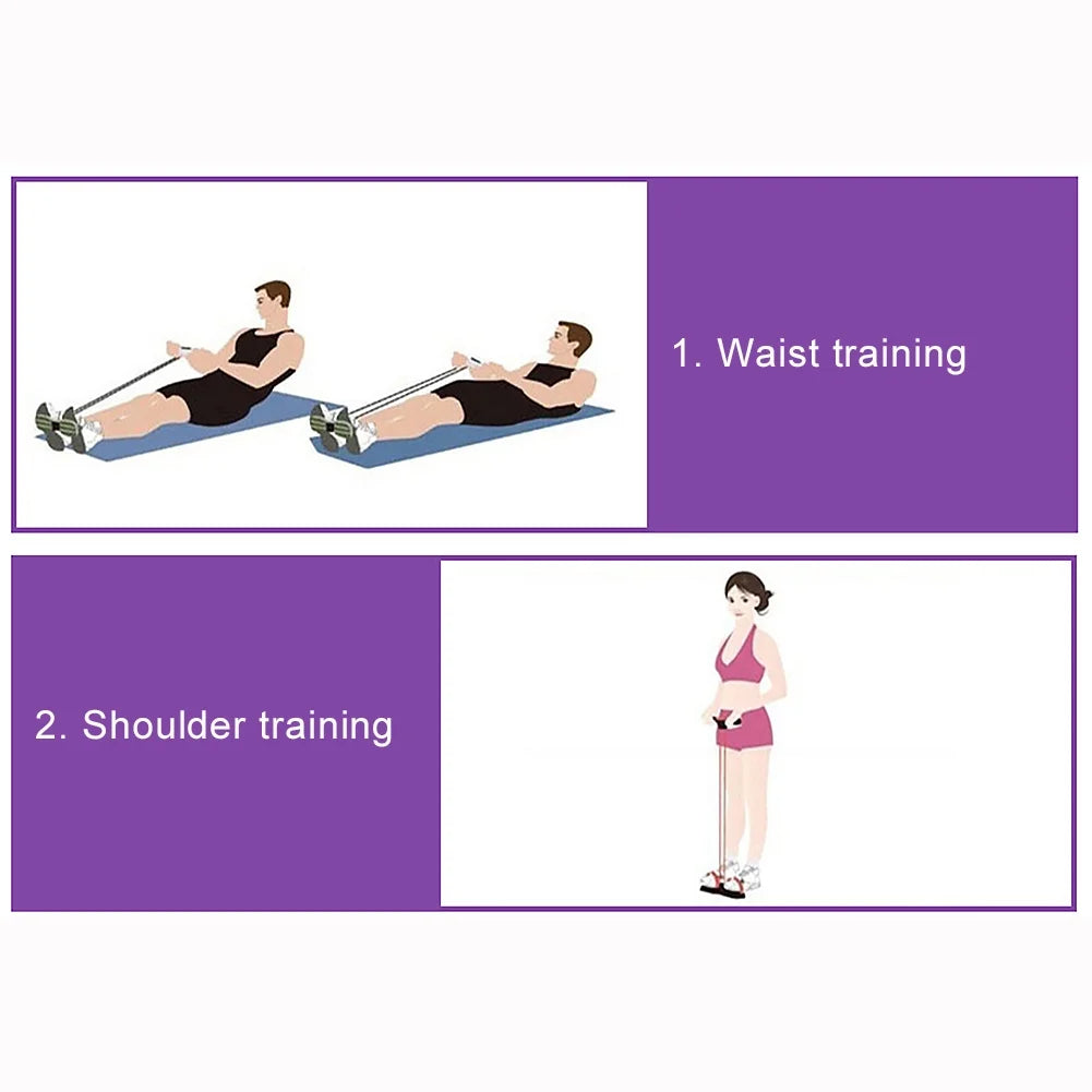 Home Fitness Resistance Trainer: Tone & Tighten Anytime💪