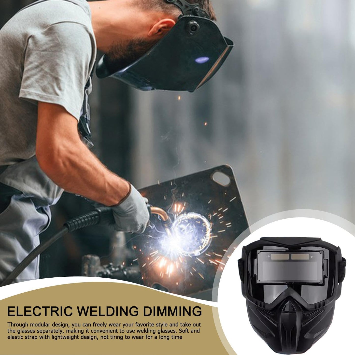 ⚡Auto-darkening Welding Helmet for Eye Safety✨