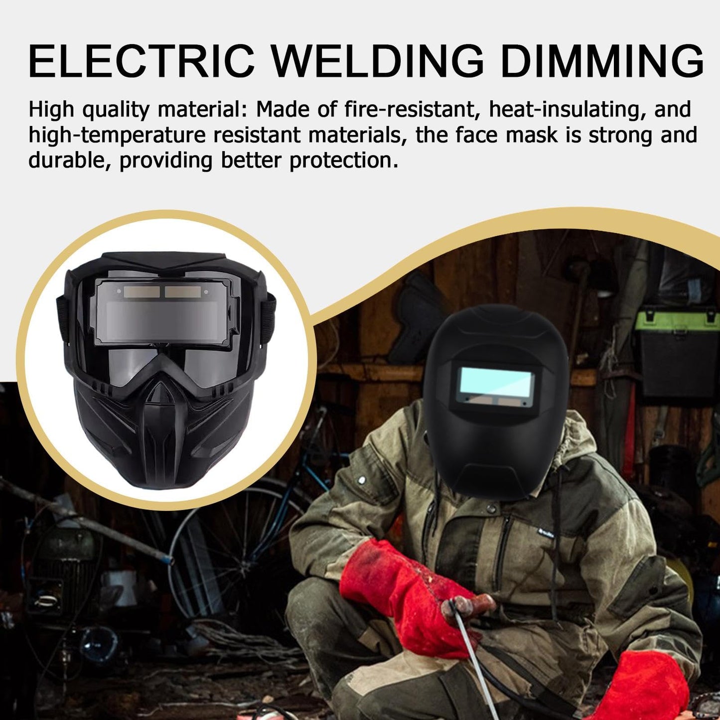 ⚡Auto-darkening Welding Helmet for Eye Safety✨