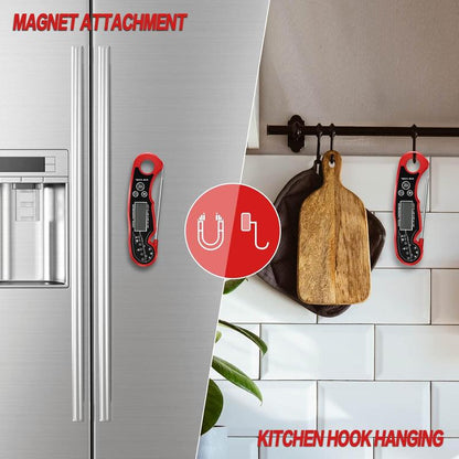 ⏰Final 3-hour Preferential Deal✨Meat Thermometer - Digital Instant Read, Waterproof for Cooking & Baking