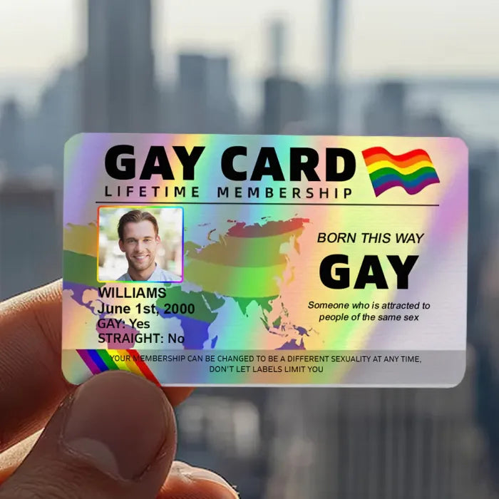 Gay Card, Lifetime Membership - Gift For You