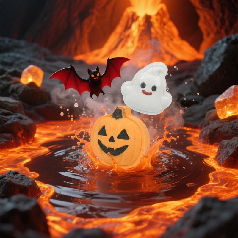 🎃6-Piece Halloween Scary Cute Bath Bomb Gift Set
