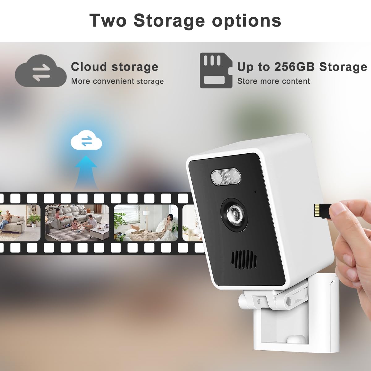 🔥Last Day 49% OFF🔥2MP 2K Window Camera📷, 2.4GHz & 5GHz WiFi Indoor Cameras for Home Security 👶🐕