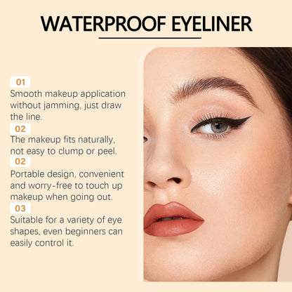 🔥Last Day 🤎🖤24HR Waterproof Eyeliner🖊-- High Color Rendering